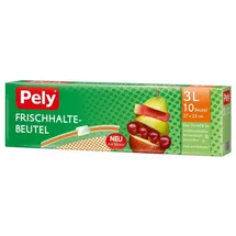 Pely 5145, Frischhalte-Beutel mit Sicherheits-Verschluss, 3 Liter, 10 Beutel
