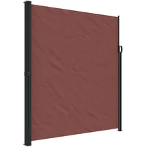vidaXL Seitenmarkise Ausziehbar 220 x 600 cm Braun Polyester