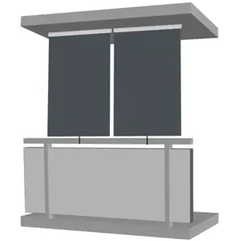 Jet-Line Sichtschutzrollo 100 x 230 cm anthrazit