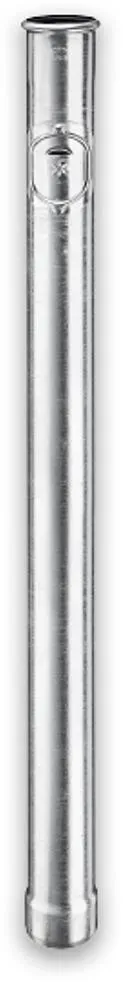 Standrohr Grömo 2,0m, mit Reinigungsdeckel, Ø 100mm, Stahl verzinkt