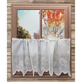 HOSSNER - ART OF HOME DECO Querbehang »Igel« 1, Stk. tlg. handgehäkelte Spitze, weiß