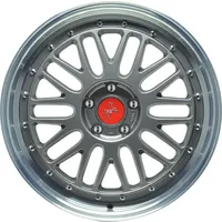 Keskin Tuning Keskin KT22 Retro 8.5x19 ET45 5x108 72,6, Titan Grey Lip Polish