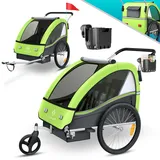 Kesser Kinderfahrradanhänger Sport-RX 2 in 1 hellgrün