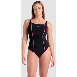 Badeanzug Damen arena Shapewear Amelia - Black-fairy Rose - 42
