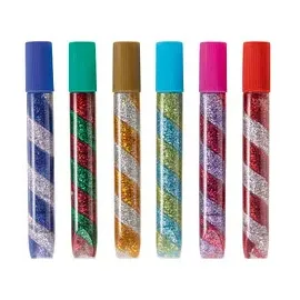 Folia Klebestift Glitter Glue Spiral 6 x 10,5 ml