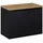 Lomadox Waschtischunterschrank 2 Schubkästen 80,4 x 59,5 x 40 cm Schwarz