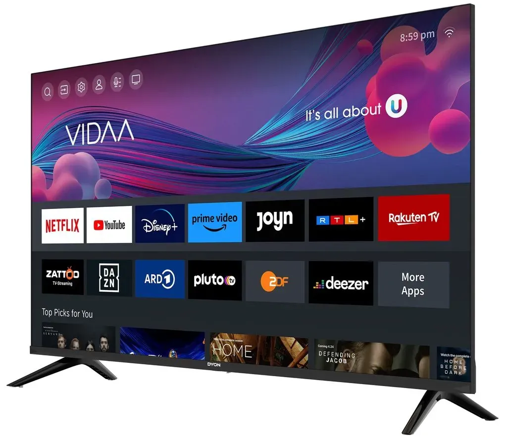 DYON LED-TV Smart 40 VX-2, 101,6 cm (40"), EEK: E, mit VIDAA, Full-HD