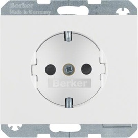 Berker K.1 Steckdose SCHUKO, polarweiß glänzend (41357009)