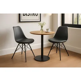 Sam Bistrotisch Schweizer Kante 60 cm Ø 60 x 75 cm Akazie naturfarben