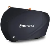 Emersa Fahrradabdeckung Wasserdicht 600D Oxford-Gewebe Hochwertige Fahrradgarage Plane Wasserfest Fahrrad schutzhülle mit Beutel (Dunkelblau, Für 3 Fahrrad 215X120X110cm)