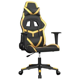 vidaXL Gaming-Stuhl Kunstleder Schwarz & Gold