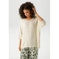 Strickpullover, im ausdrucksvollem Perl-Muster, Gr. 48, sand, , 38140862-48