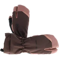 Ortovox Merino Freeride 3 Finger Damen Skihandschuhe-Pink-Rosa-L
