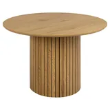 Actona Esstisch Yale Ø 120 cm Holzoptik Braun Wildeiche
