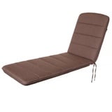 Bjird Liegenauflage Auflage für Gartenliege Amelia 185x60x6 cm, Auflagen für Deckchair/Polsterauflage für Sonnenliege, Wasserabweisend braun