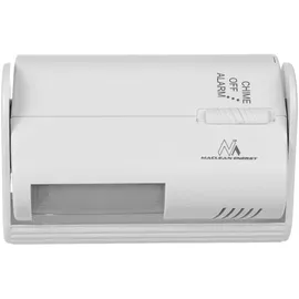 Maclean Brackets Maclean Funk-Eingangssignalgeber, PIR-Sensor, Reichweite, 8m, betrieben mit 9V DC Batterie, Lautstärke über 70dB, MCE311 W