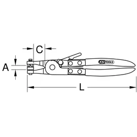 KS Tools Schlauchschellenzange 1151046