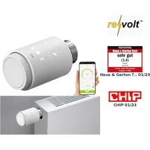 Revolt Programmierbares Heizkörperthermostat mit Bluetooth App LED-Display