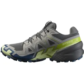 Salomon Speedcross 6 Herren castlerock/lime cream/poseidon 47 1/3