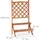 Relaxdays Blumentreppe mit Rankgitter 110 x 61 x 40 cm Natur