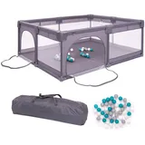 BabyGO Playpark Laufgitter 150x180 cm grau - Zustand sehr gut