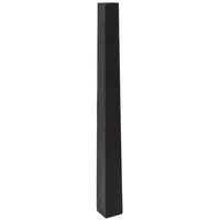 Vivanno Bodenvase Standvase Fiberglas Obelisk Schwarz Matt 120
