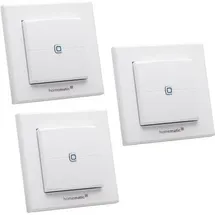 eQ-3 Homematic IP, Smart Home 3er-Set Wandtaster HMIP-WRC2, 2-fach