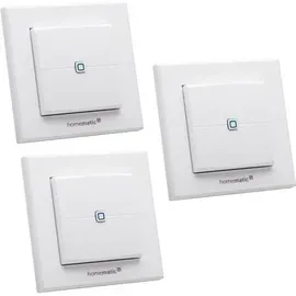 eQ-3 Homematic IP, Smart Home 3er-Set Wandtaster HMIP-WRC2, 2-fach