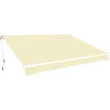 vidaXL Gelenkarmmarkise 400 cm Cremeweiß