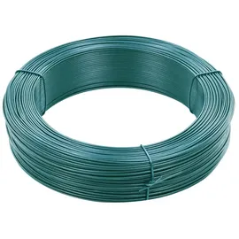 vidaXL Zaun-Bindedraht 250 m 0,9/1,4 mm Stahl Schwarzgrün