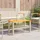 vidaXL Gartentisch 74,7 x 41,6 x 10,5 cm Beige