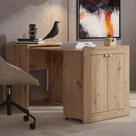 Home Affaire Schreibtisch Eudox Eiche Artisan ausziehbar