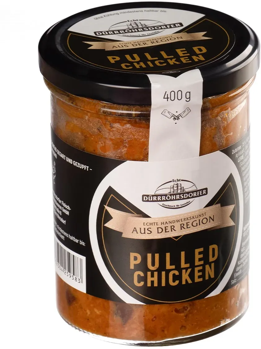 Dürrröhrsdorfer Fleisch- und Wurstwaren GmbH - Pulled Chicken im Glas - 400 g