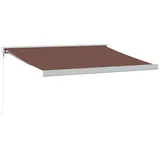 vidaXL Markise Manuell 300 x 250 cm braun