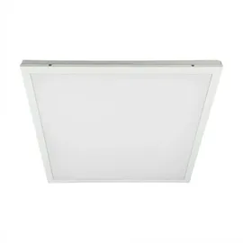 ETC Shop Deckenlampe Büro Deckenleuchte Einbau Led Panel quadratisch, Tageslichtlampe Aufbau Deckenpanel weiß, Led 36w 3960lm 6500k, Lxbxh 59,5x59,x5x3 cm