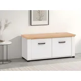Schuhbank HOME AFFAIRE "Valencia", weiß (weiß matt), B:103,5cm H:47,5cm T:41cm, MDF, Spanplatte, Sitzbänke, Schuhbank