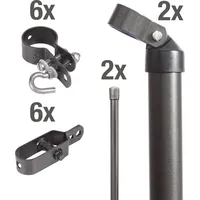 GAH Alberts Alberts Zauneck-Set zum Einbetonieren in Anthrazit metallic,