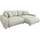 s-style möbel Ecksofa mit Schlaffunktion und Bettkasten in Cord-Stoff schöner Sitzkomfort Ottomane rechts, B/T/H: 234 cm, Hergestellt Europa, Oeko-Tex®, Wohnzimmer, Sofas - 2 Jahre Gewährleistung - mind. 14 Tage Rückgaberecht - Beige