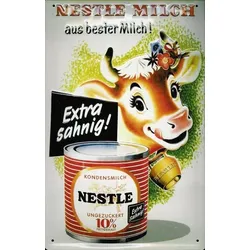 Blechschild „Nestle Milch“