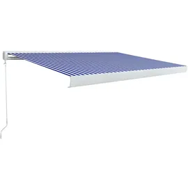 vidaXL Kassettenmarkise 350 x 250 cm blau