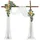 Vevor Blumen für Hochzeit Bogen, gelbe Blumen für Traubogen mit Vorhängen (3er-Set) – 2 Blumenarrangements, 1 transparente Vorhänge, für Zeremoniensträuße, Empfangshintergrunddekoration