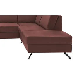 meinSofa Wohnlandschaft Leder lila