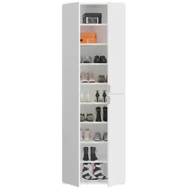 MID.YOU Drehtürenschrank Projekt X 130 x 193 x 34 cm Weiß