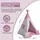 Best For Kids Tipi-Zelt, Pink, Textil, 105x105 cm, Spielzeug, Kinderzelte
