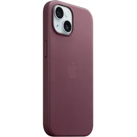 Apple iPhone 15 Plus Feingewebe Case mit MagSafe maulbeerrot
