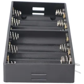 AccuCell Batteriehalter für 10 Mignon AA LR6 Nebeneinander Batterie, Akku – Batteriehalter AA Mignon, Batterie Halterung Elektronik (Kunststoff)