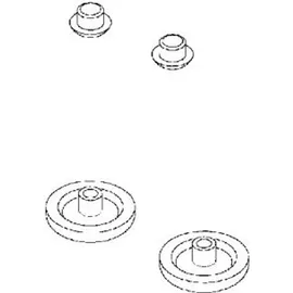 Geberit Sitz-/Deckelpuffer 598094000 zu WC-Sitzen, 1 Satz, weiß