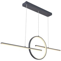 Barral Hängeleuchte Metall Graphit, Led