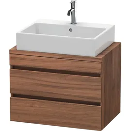 Duravit DuraStyle Waschtischunterschrank für Konsole compact, 2 Schubkästen, 700mm, DS530607979, Farbe: nussbaum Natur Dekor