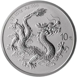Die erste offizielle Drachen-Bullionmünze der chinesischen Prägestätte